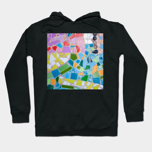 Colourful Ceramic Pattern Hoodie by jeune98